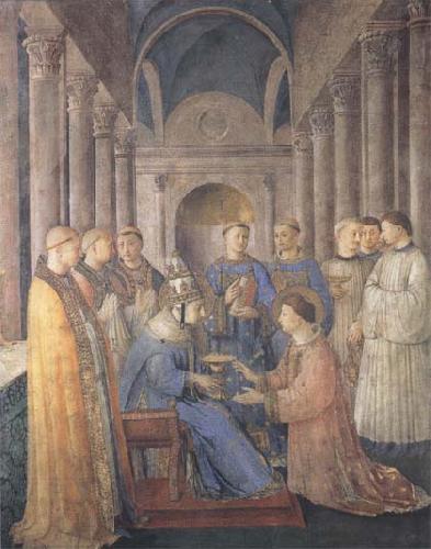 Sandro Botticelli Fra Angelico,Ordination of St Lawrence France oil painting art